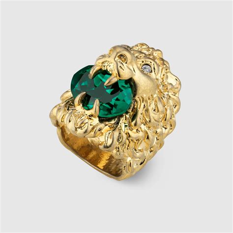 Gucci Anello con testa di leone 